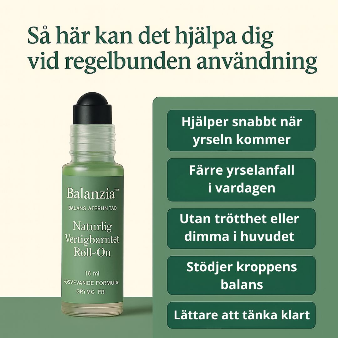 Balanzia™ - Naturlig hjälp mot yrsel och illamående