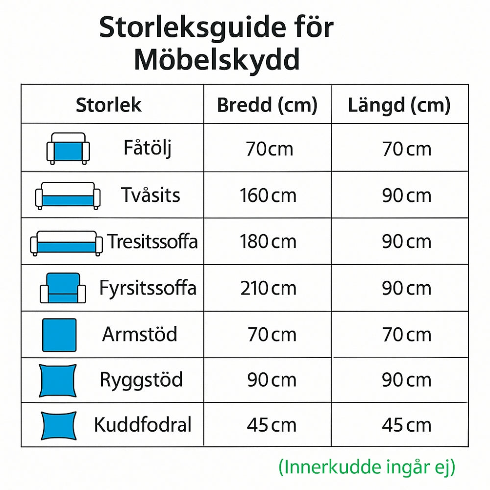 Soffskydd i Plysch Med Katt-Tassar - Sött, Skyddande Och Bekvämt För Alla Hem