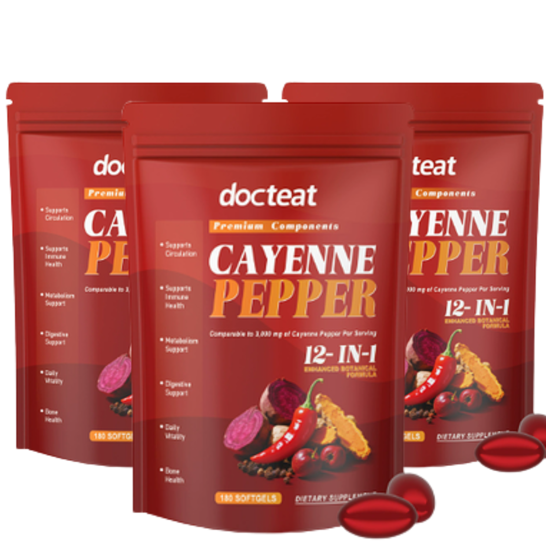 Docteat Cayenne Pepper™ – Cayennepeppar mjukkapslar