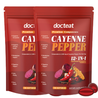 Docteat Cayenne Pepper™ – Cayennepeppar mjukkapslar