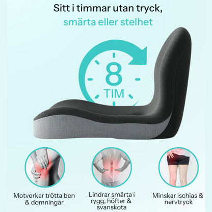 Relaxa™ Sittkudde – Komfort för Rygg, Höft & Svanskota