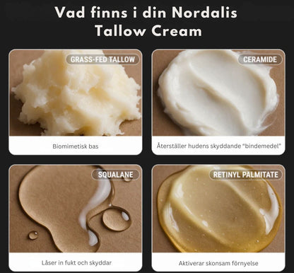 Nordalis Tallow Cream™|Närande kräm för återfuktad, motståndskraftig och ungdomlig hud.