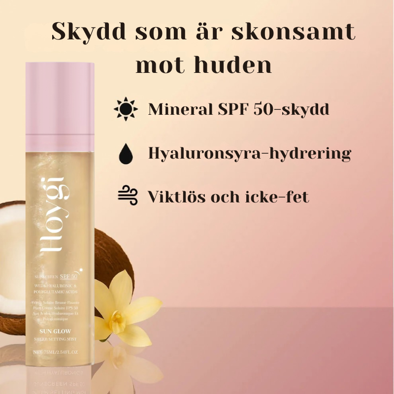 Hoygi | Titaniumdioxid + Hyaluronsyra SPF 50+ Inställning Mist