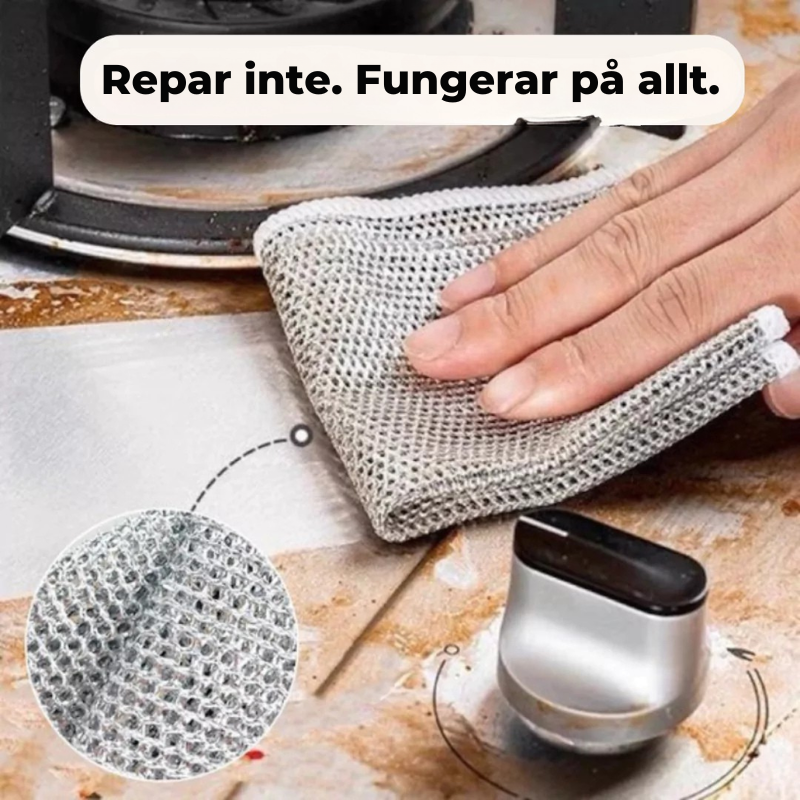 CleanFast| Rostfri Ståltråd Återanvändbar Diskduk