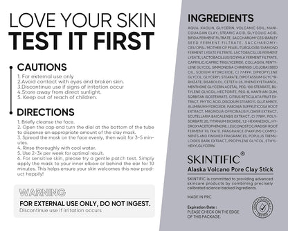 Alaska Volcano Blackhead & Pore Deep Cleansing Clay Mask Stick