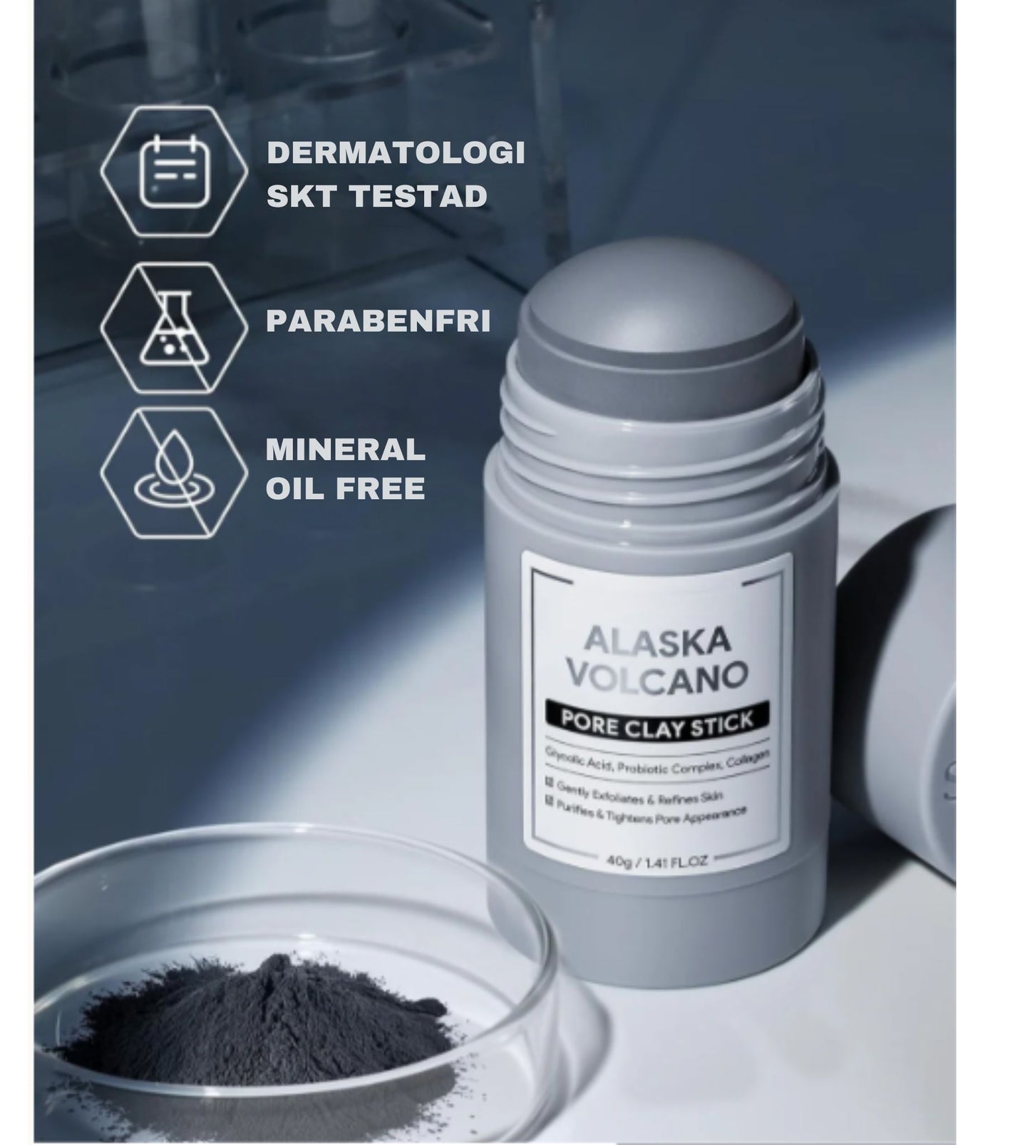 Alaska Volcano | Blackhead & Pore Deep Cleansing Clay Mask Stick