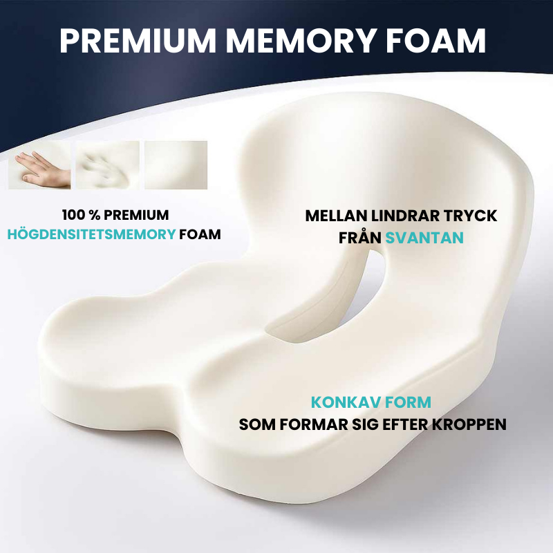 Relaxa™ Sittkudde – Komfort för Rygg, Höft & Svanskota