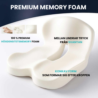 Relaxa™ Sittkudde – Komfort för Rygg, Höft & Svanskota