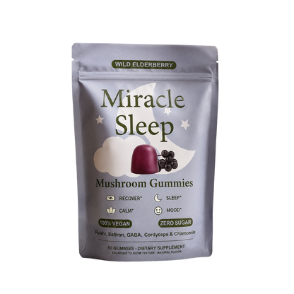 Miracle Sleep™ — Svampgummin med reishi & saffran (60 gummin)