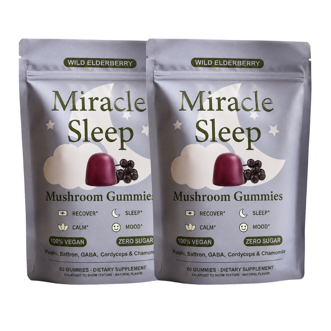 Miracle Sleep™ — Svampgummin med reishi & saffran (60 gummin)