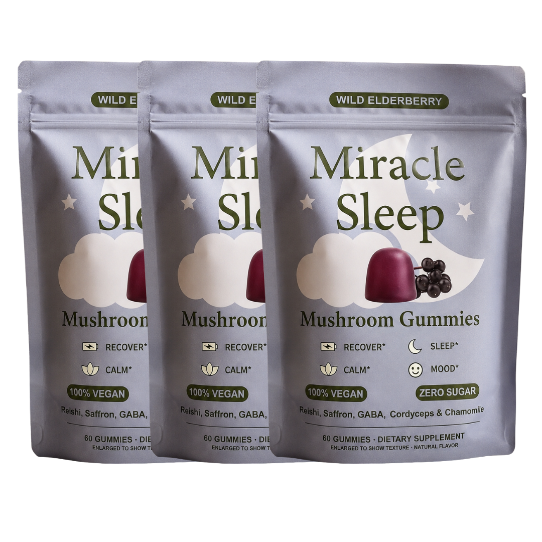 Miracle Sleep™ — Svampgummin med reishi & saffran (60 gummin)