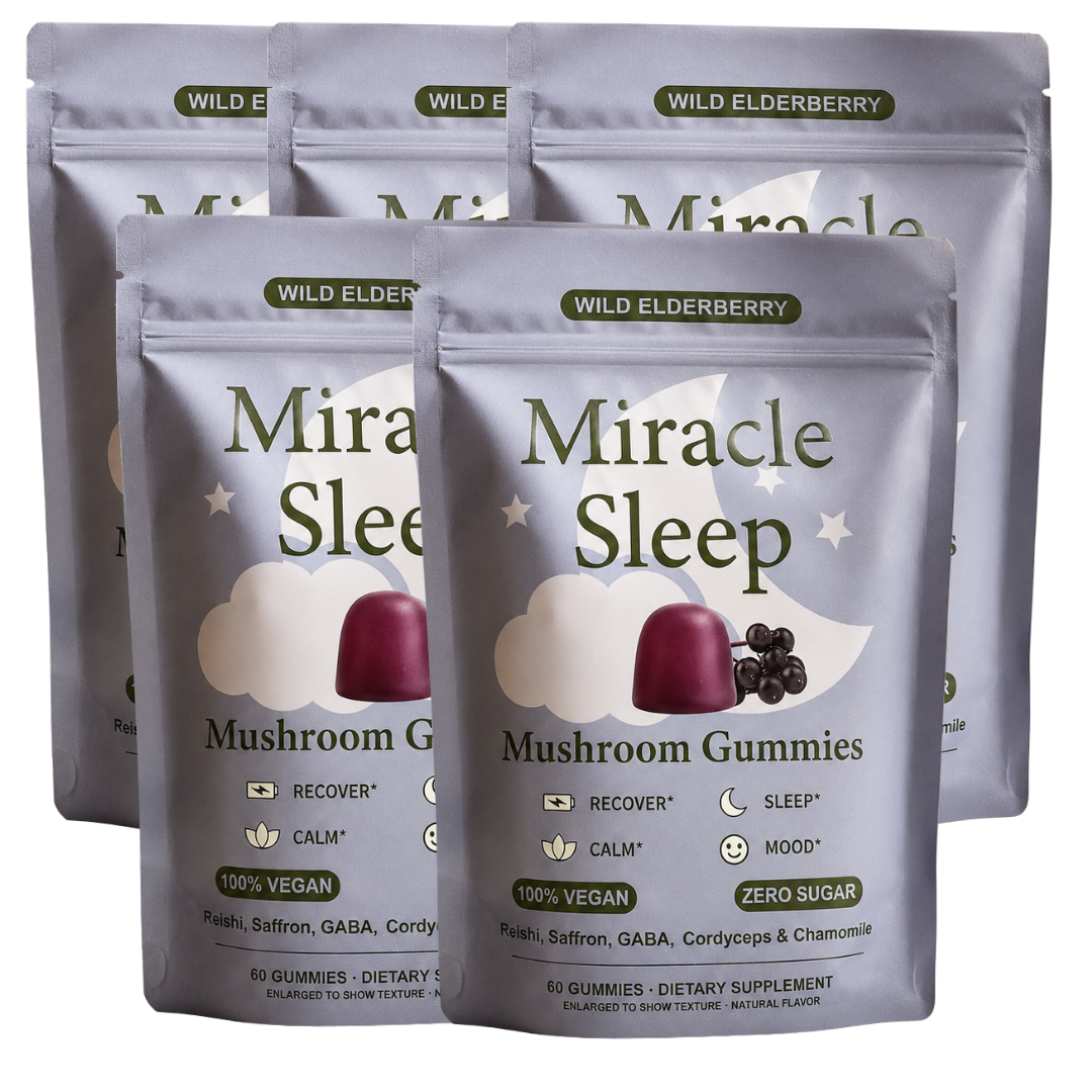 Miracle Sleep™ — Svampgummin med reishi & saffran (60 gummin)
