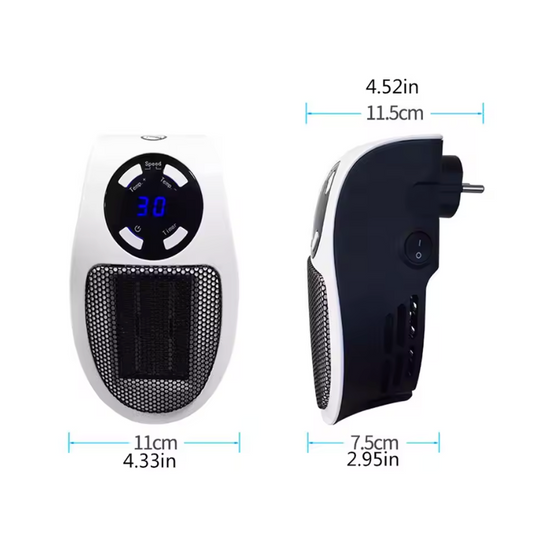 NordWarm | SmartControl Bärbar Väggvärmare (500W)