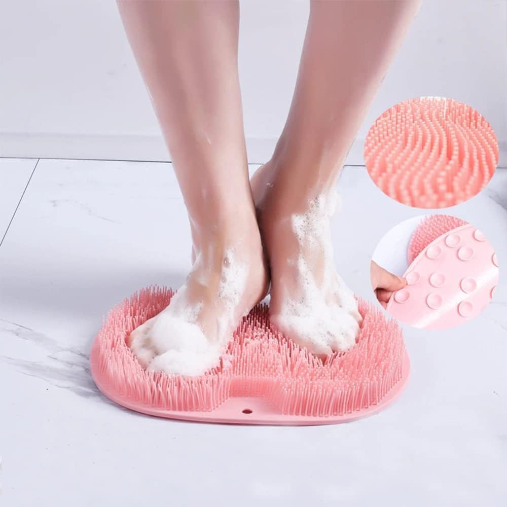 Skrubbmatta för fötter och kropp i duschen