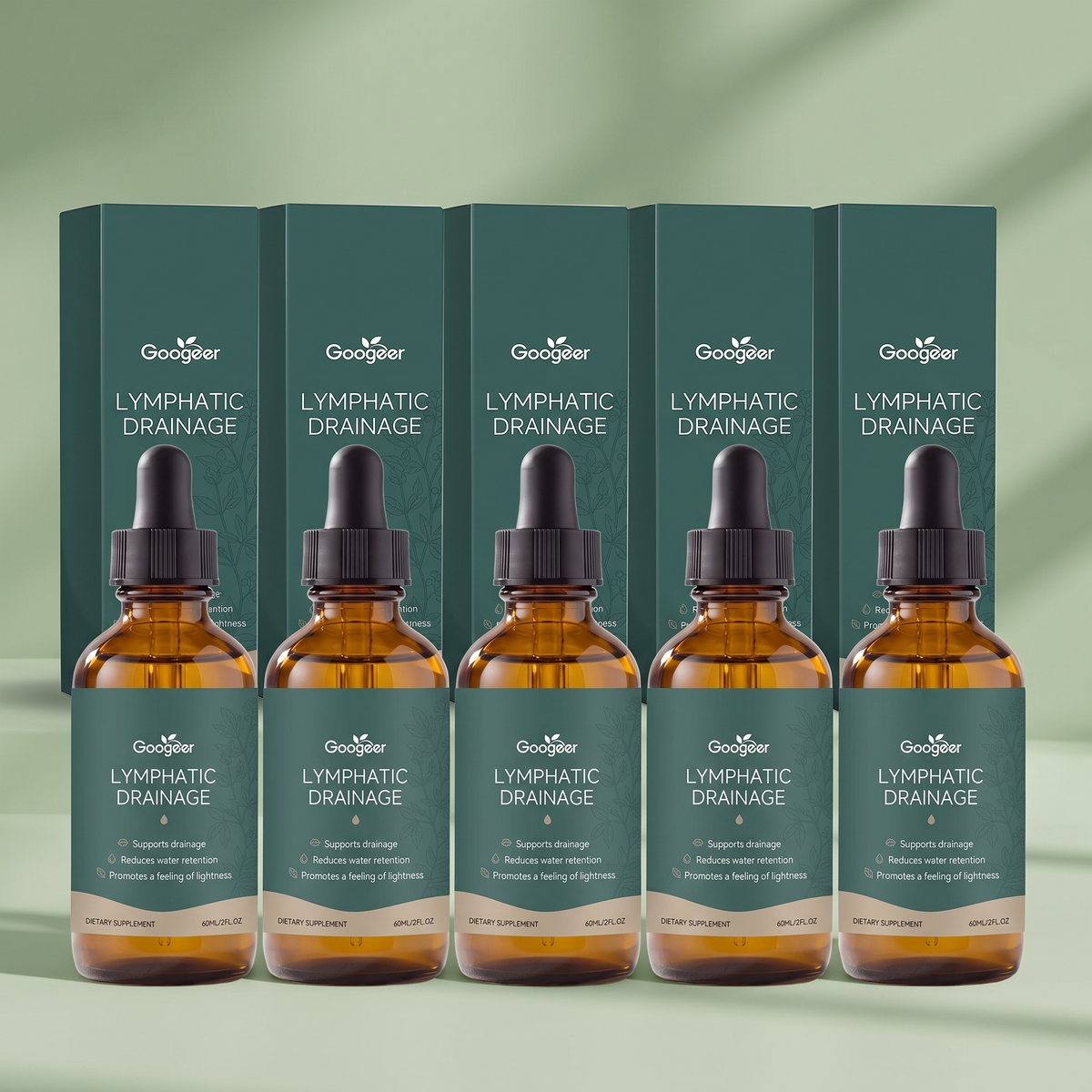 Googeer Lymfdranage 60 ml - 5 pack